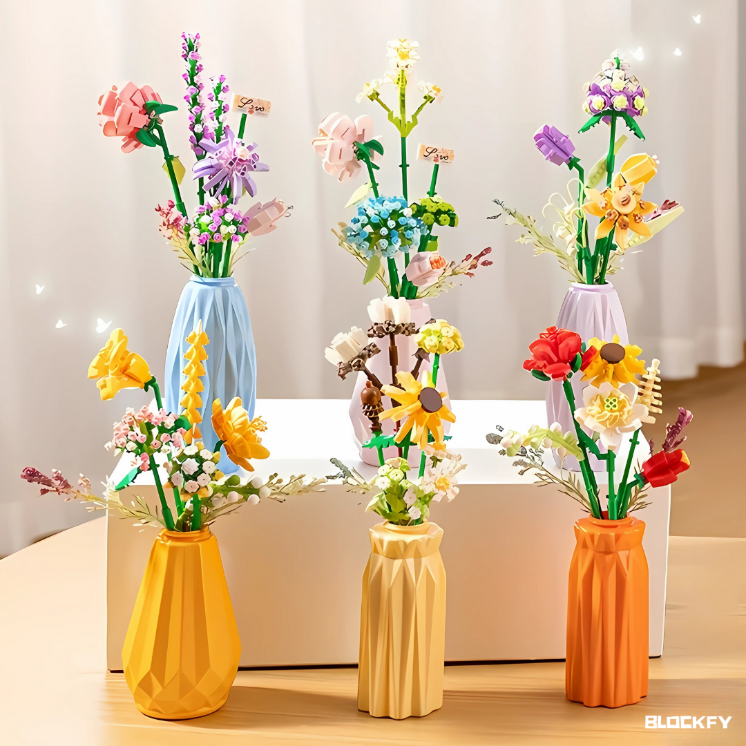 Yıldız Tozu Vazolu Çicek Blockfy™