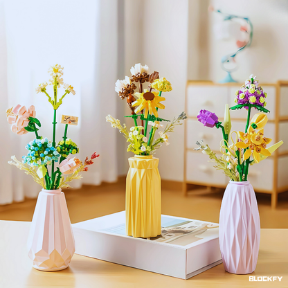 Yıldız Tozu Vazolu Çicek Blockfy™