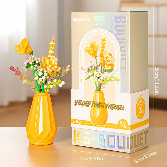 Yıldız Tozu Vazolu Çicek Blockfy™