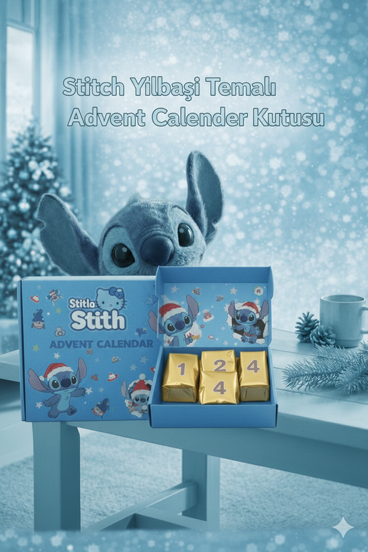 Stitch Yılbaşı Temalı Advent Calender Kutusu