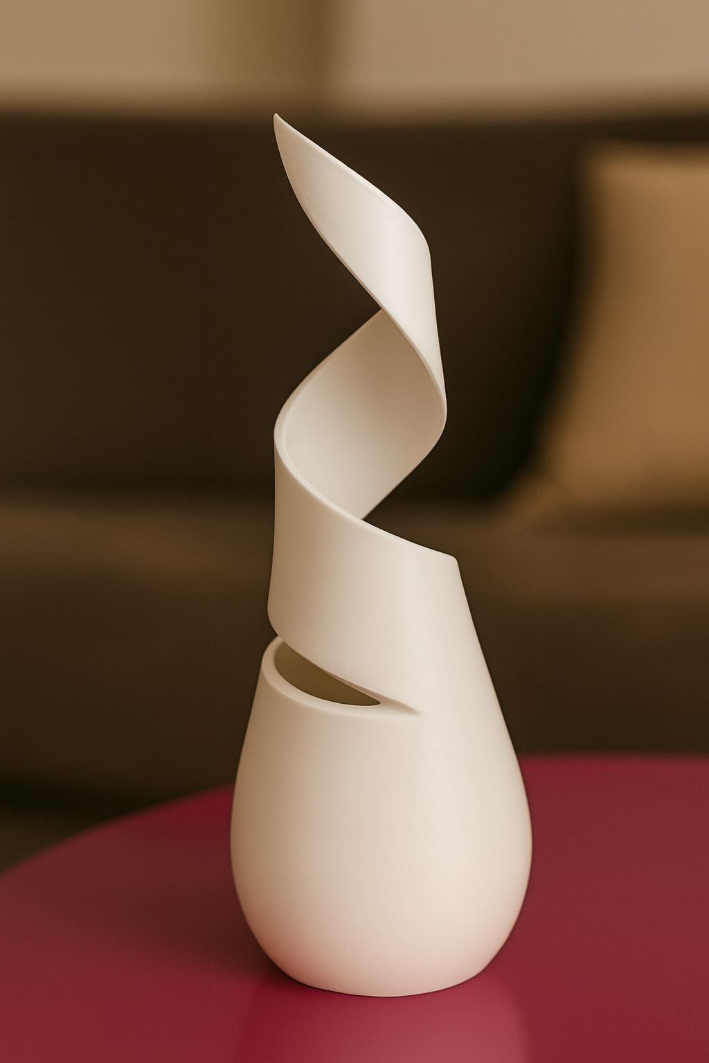 Beyaz Renk Özel Tasarım Vazo