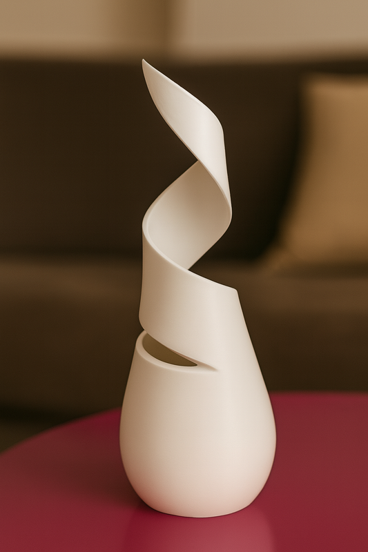 Beyaz Renk Özel Tasarım Vazo