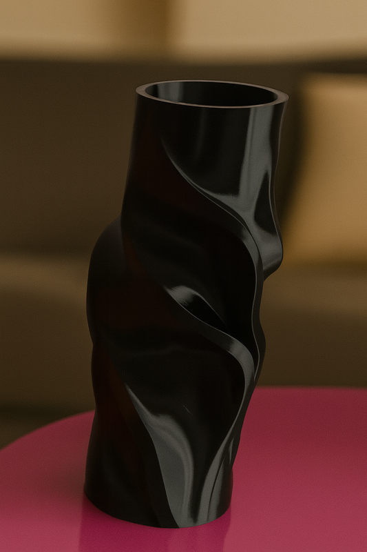Siyah Renk Özel Tasarım Vazo