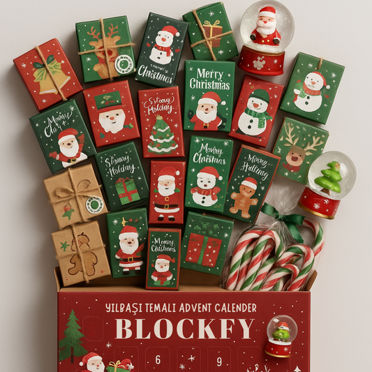Yılbaşı Temalı Advent Calender Kutusu