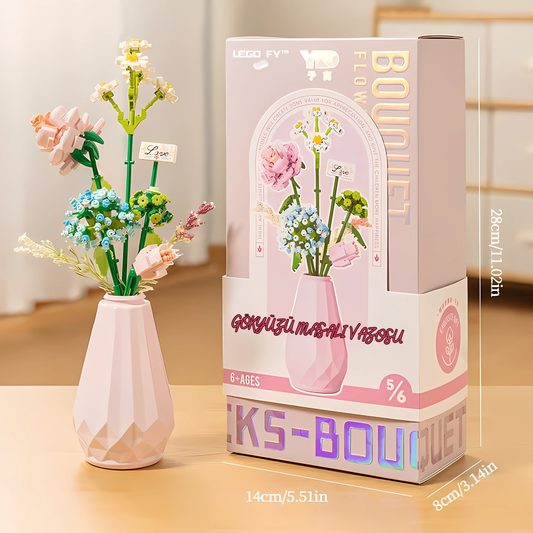 Gökyüzü Masalı Vazolu Cicek Blockfy™